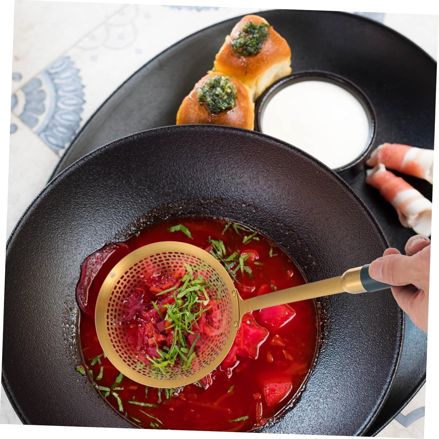 HOLIDYOYO Stainless Steel Colander Drain Catcher