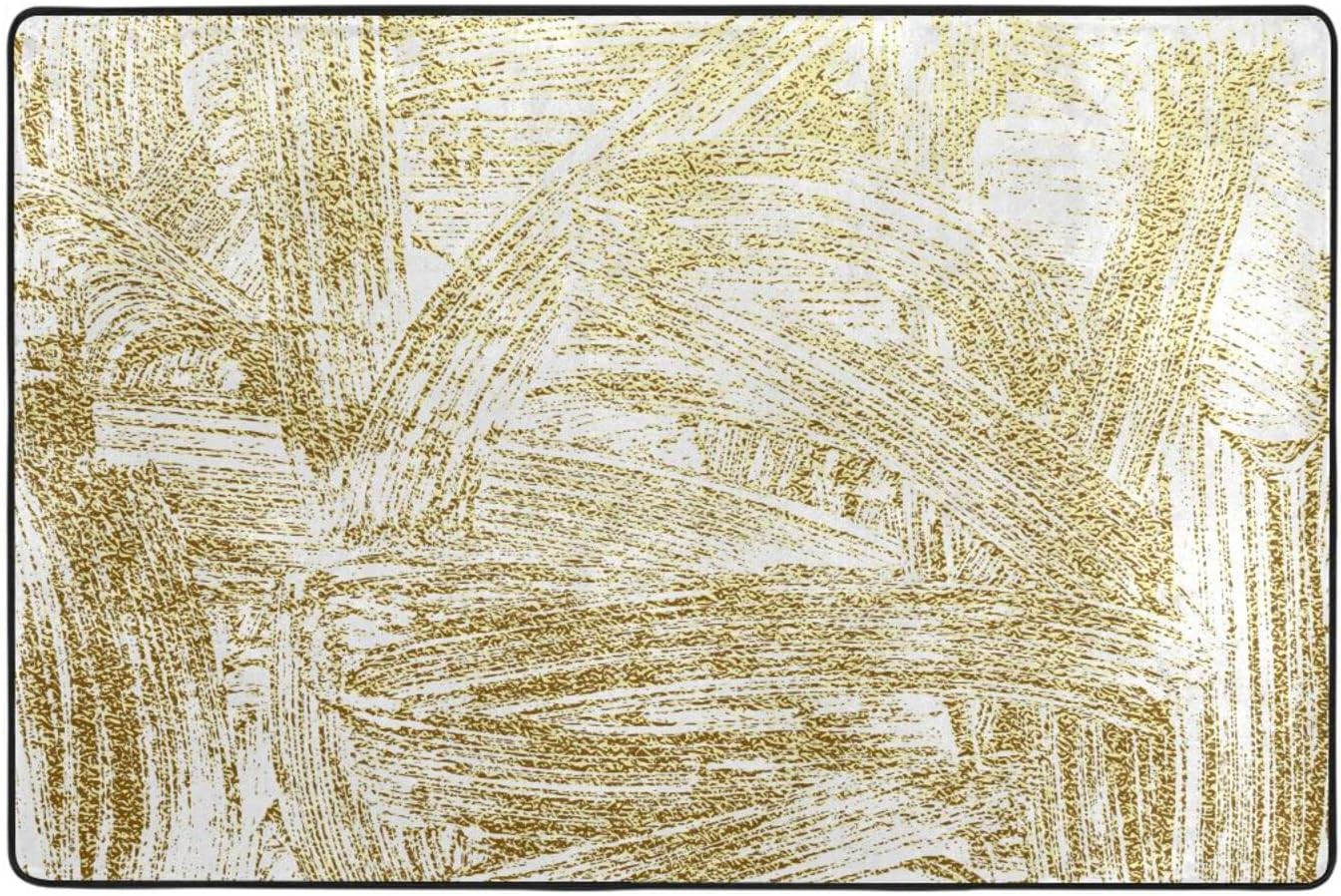 VIGTRO Abstract Golden Doodle Non-Slip Area Rug