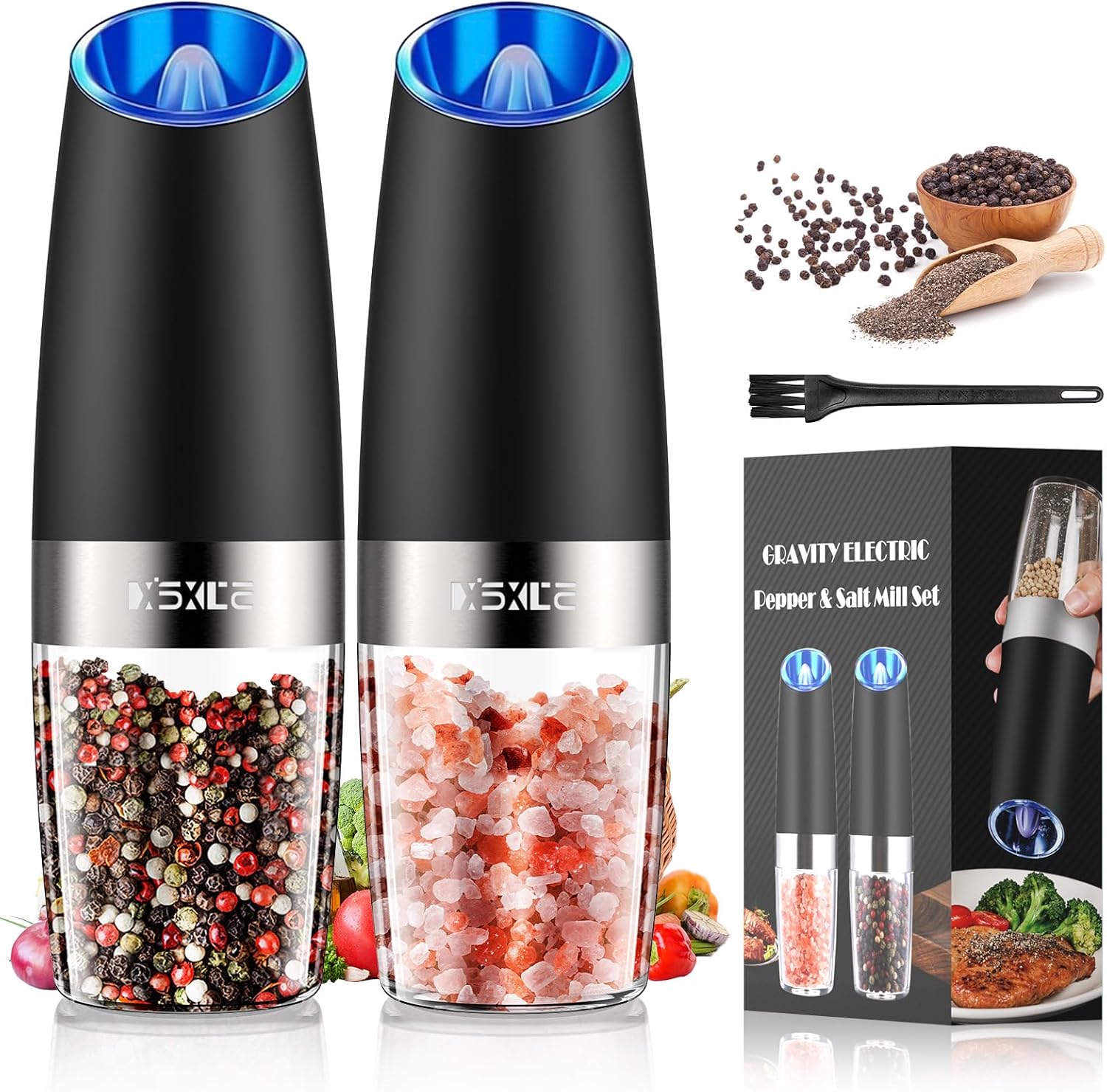 XinXu Gravity Automatic Electric Pepper and Salt Grinder