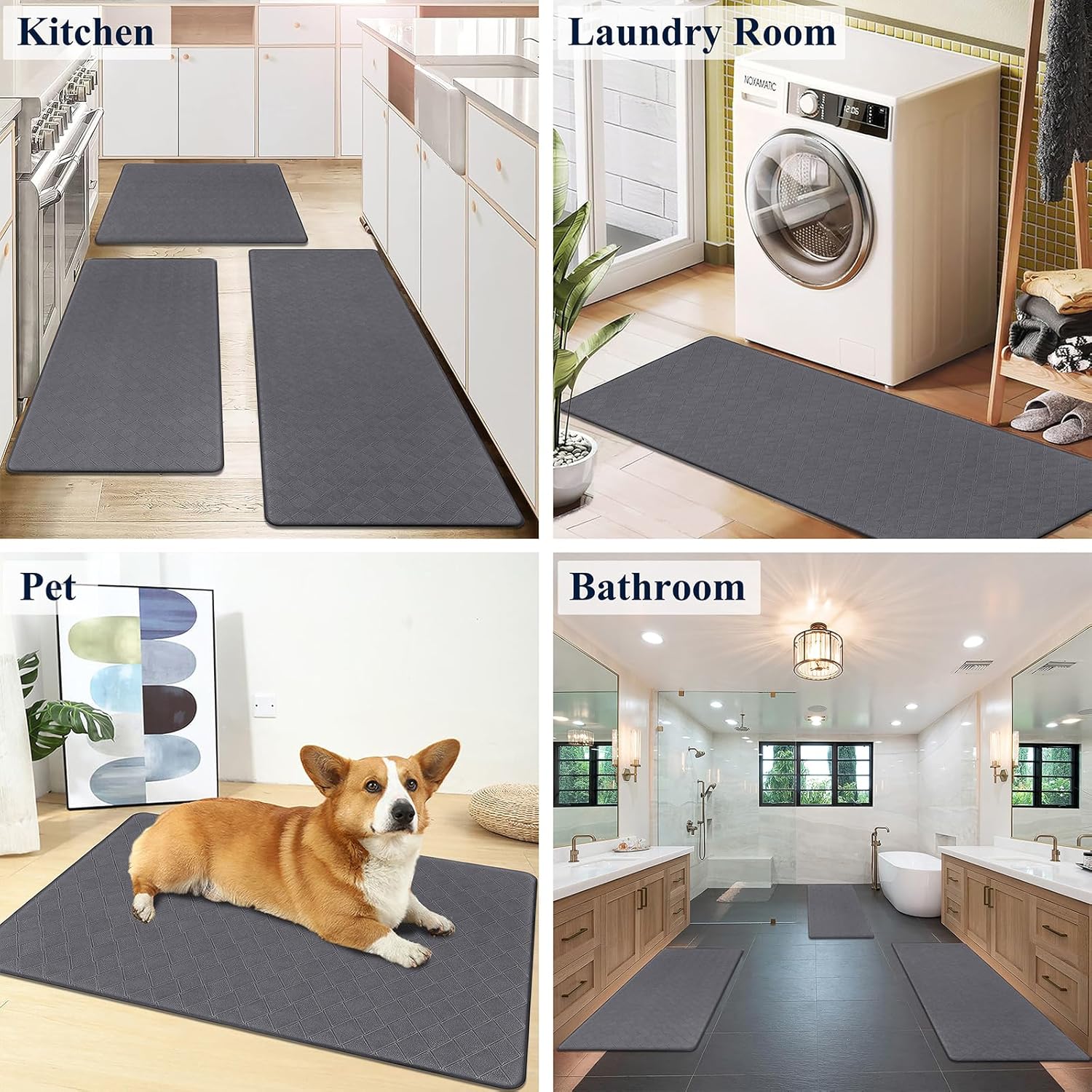 Anti-Fatigue Kitchen Mat Set