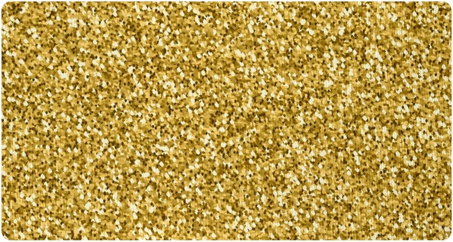 Gold Pattern Kitchen Runner Mat