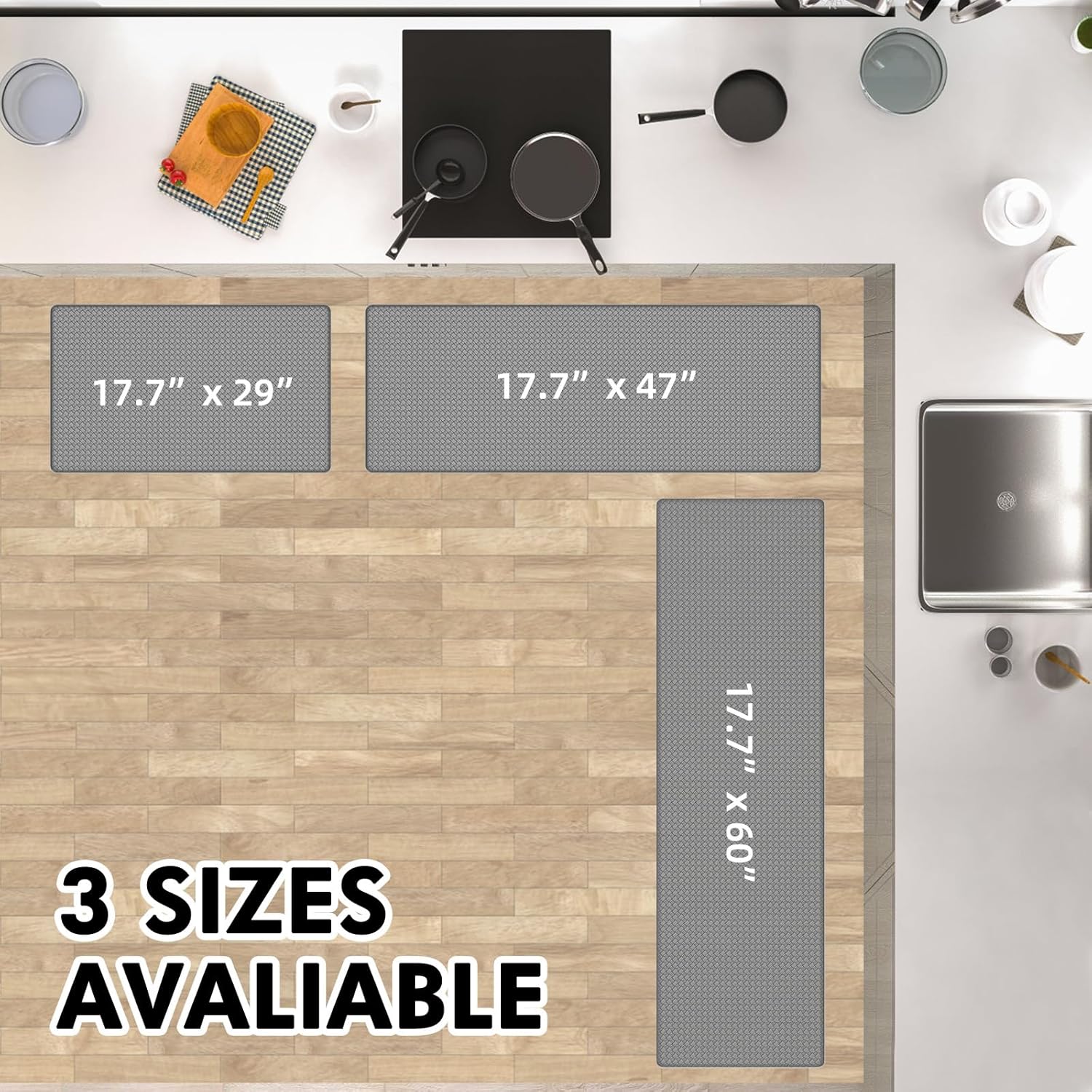 Anti-Fatigue Kitchen Mat - Comfort Non-Slip by DAILYLIFE