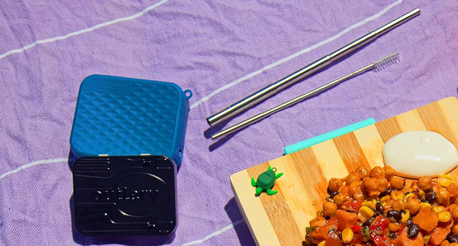OutleryProtect Your Travel Cutlery Set with Reusable Silicone Pouch