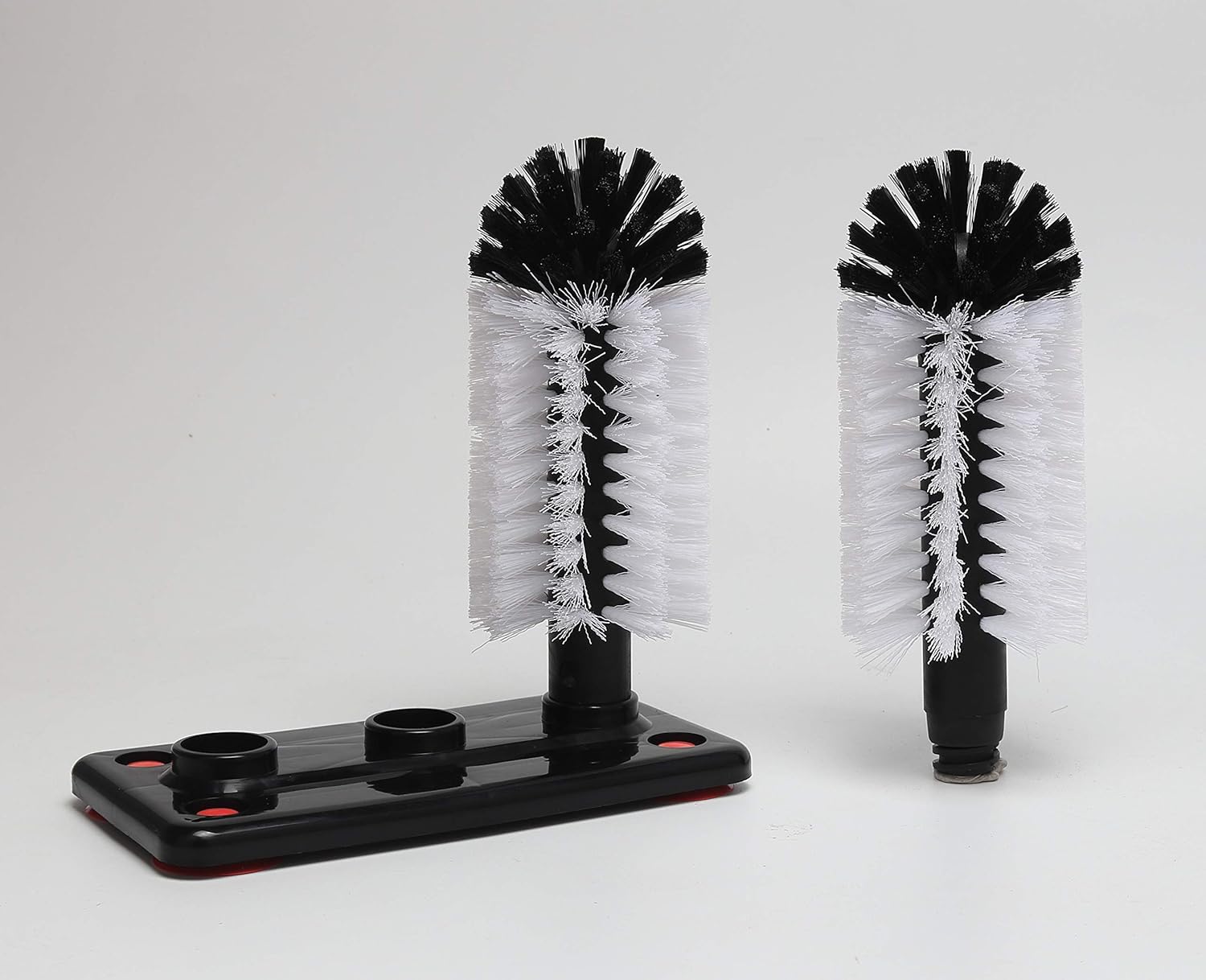 Triple-Ended Glass Washer Brush Set for Sinks with Suction Cup