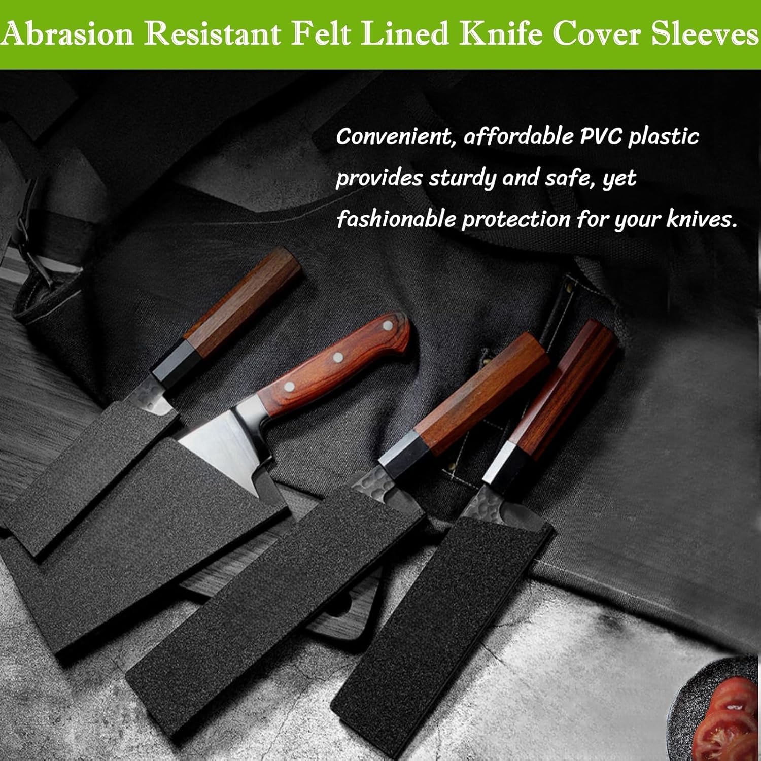 BLIRITEL 2 PCS Knife Sheath Universal Kitchen Knife Covers