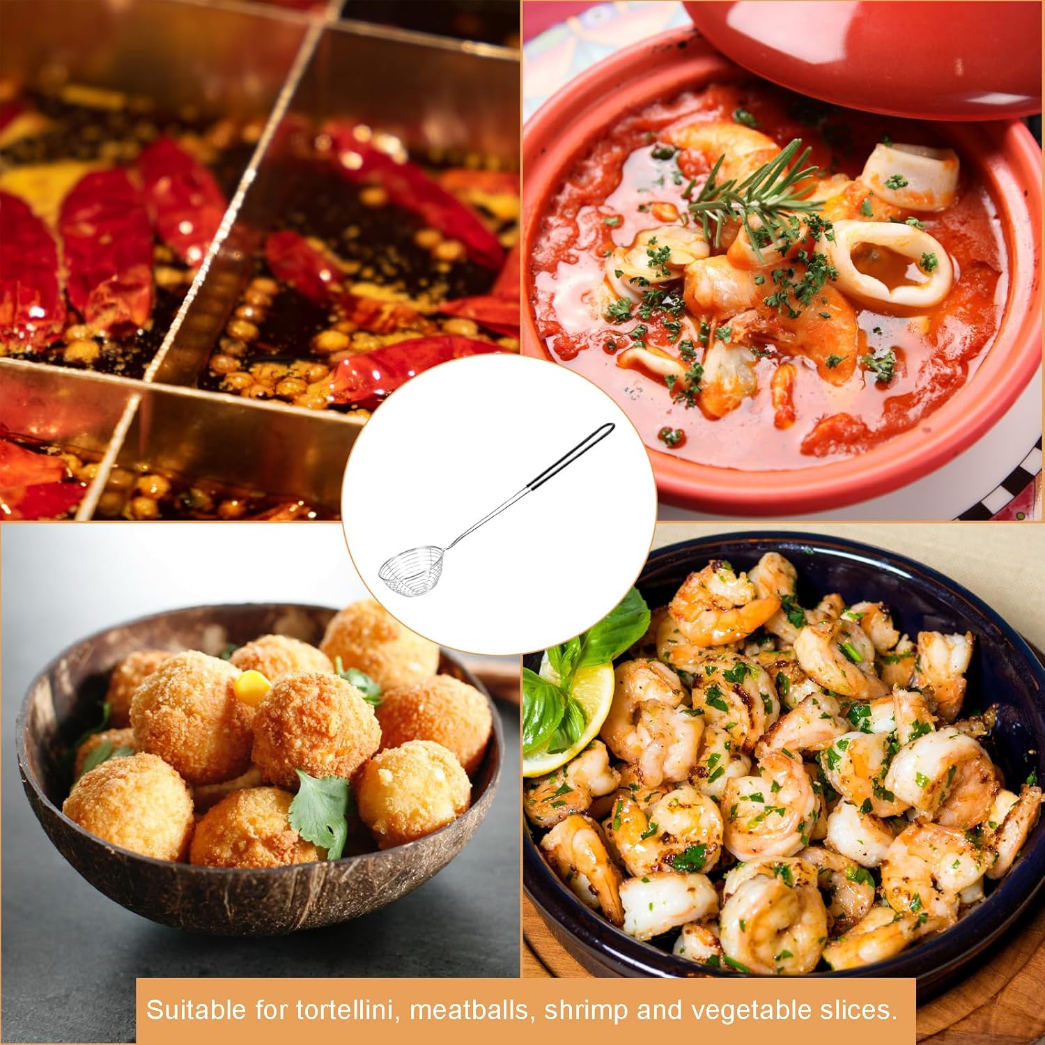 Ragyzity Hot Pot Strainer Spoons