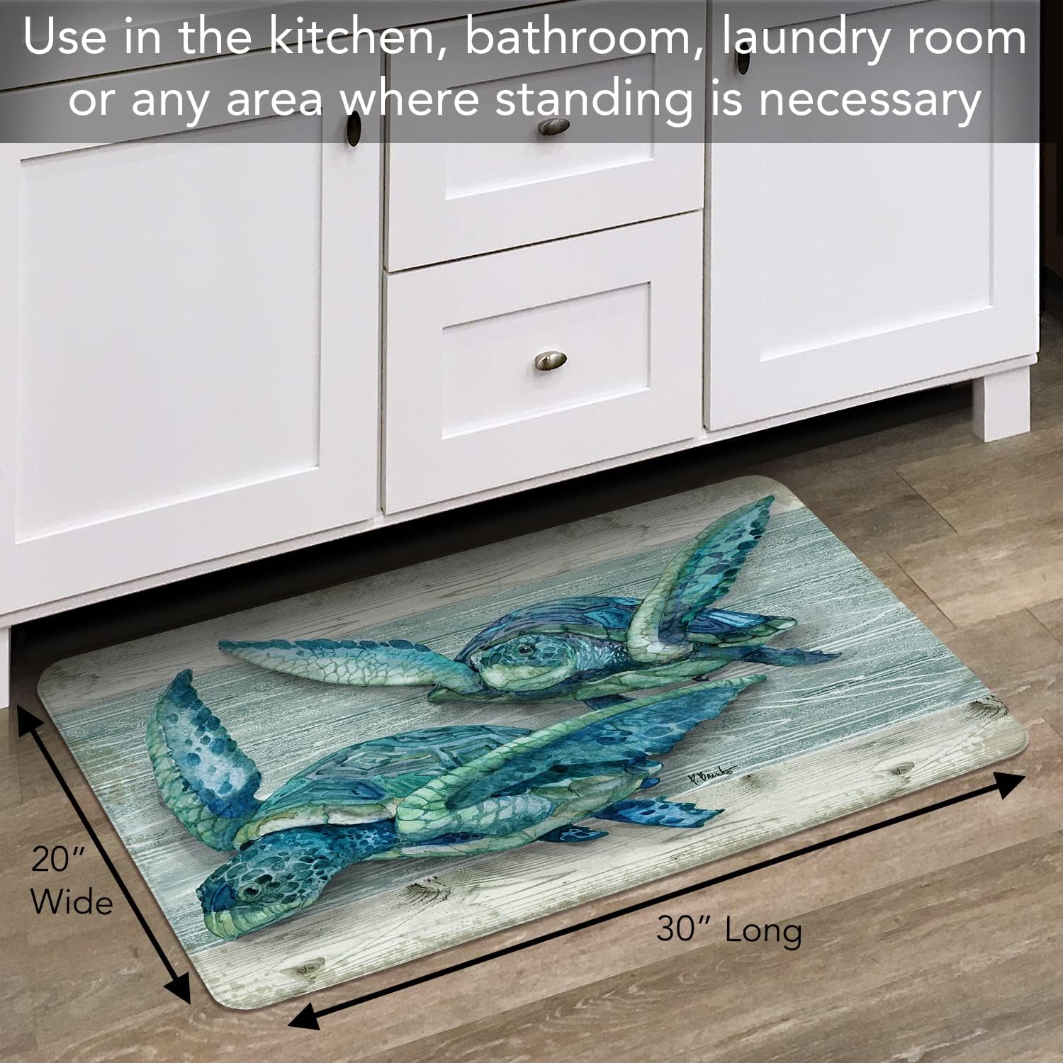 Experience Ultimate Comfort with CounterArt Northpoint Turtles Mat