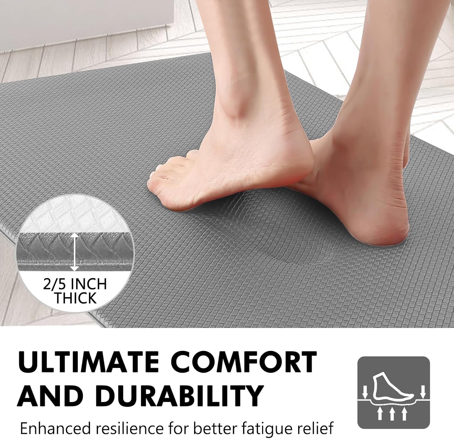 Anti-Fatigue Kitchen Mat - Comfort Non-Slip by DAILYLIFE