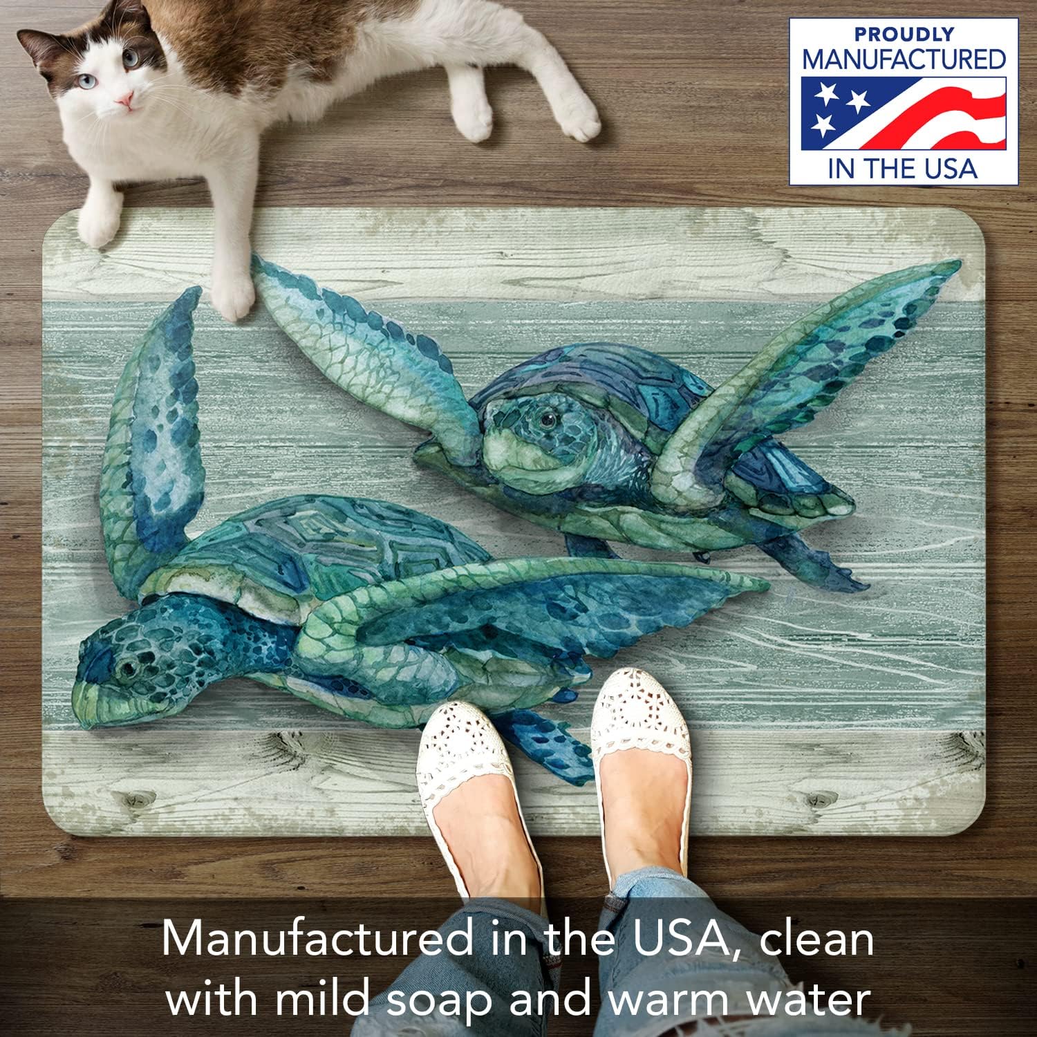 Experience Ultimate Comfort with CounterArt Northpoint Turtles Mat