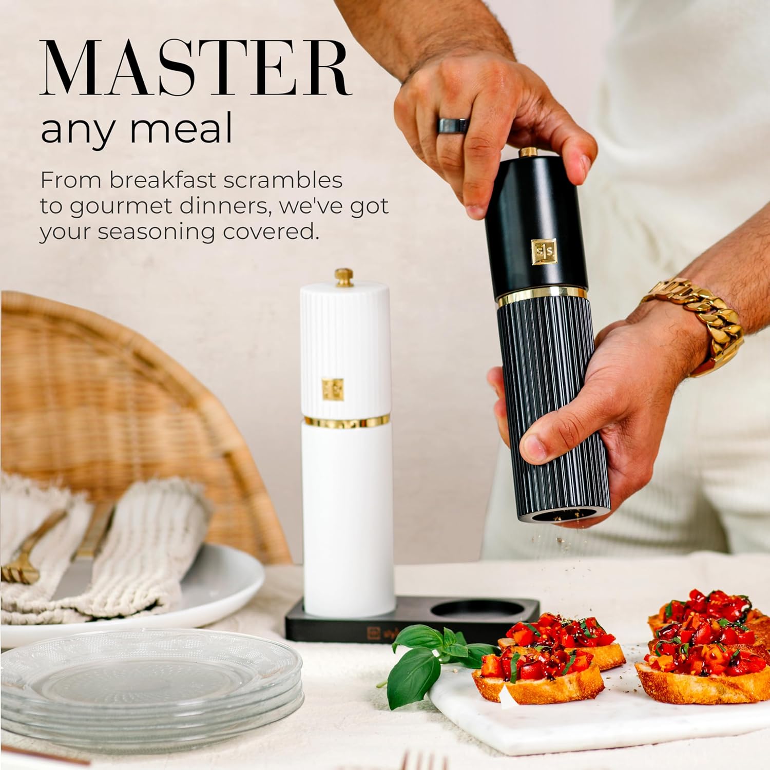 Elevate Your Kitchen with Masterful Salt and Pepper Grinders