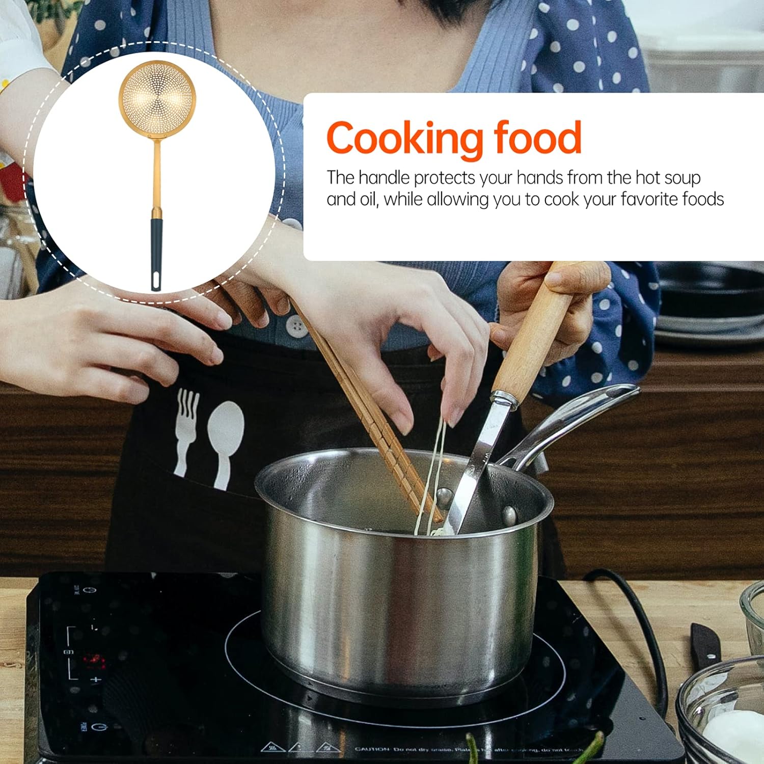 Stainless Steel Frying Skim