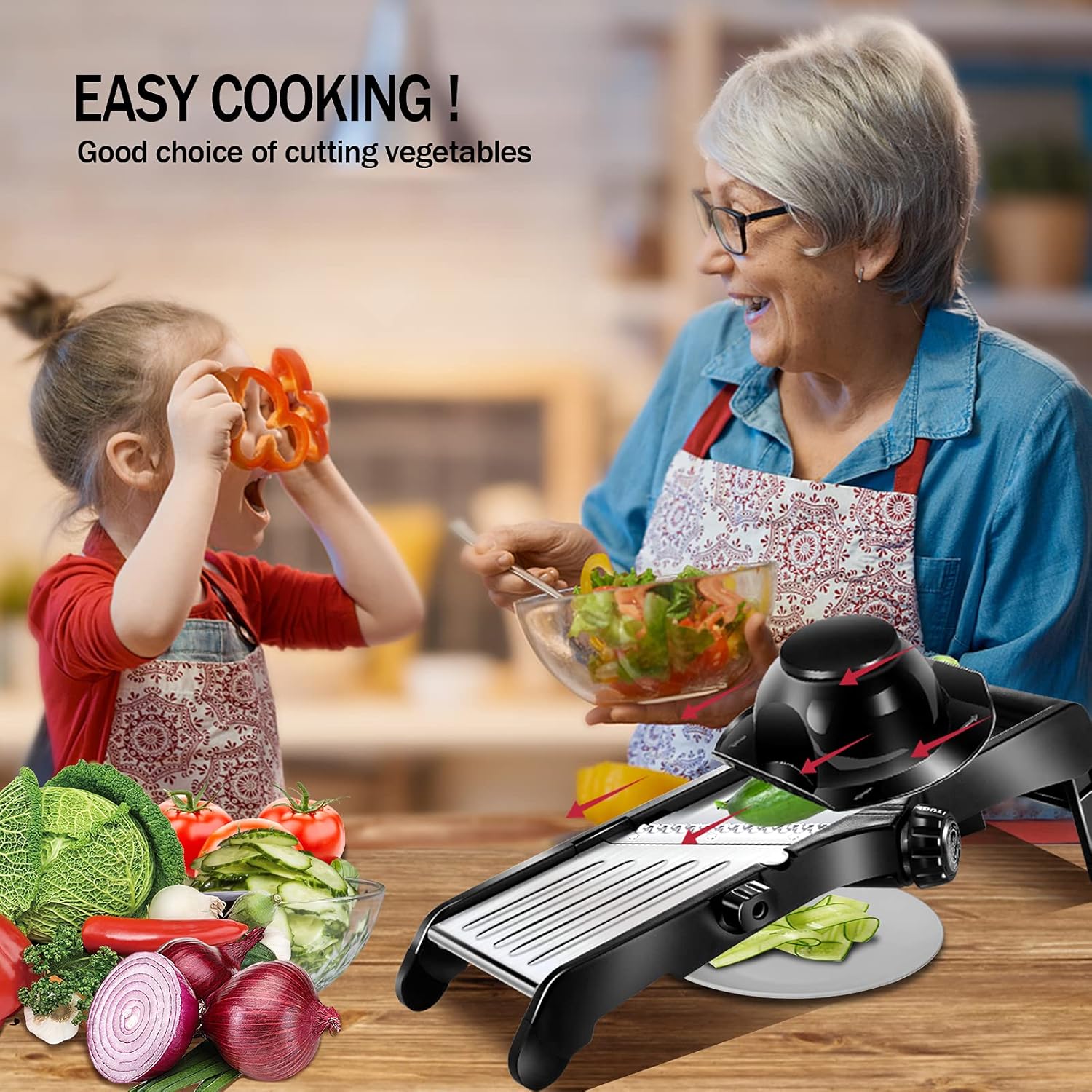 Masthome Adjustable Mandoline Slicer