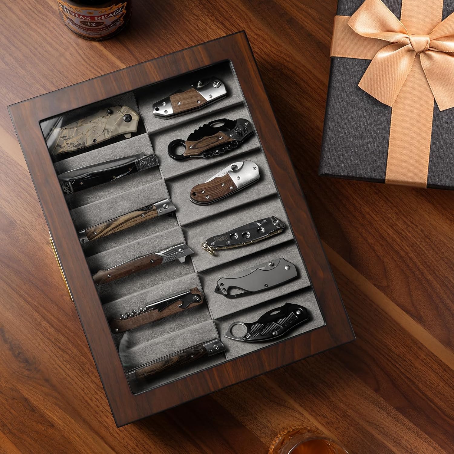 Ultimate Pocket Knife Display Case for Collections Gift