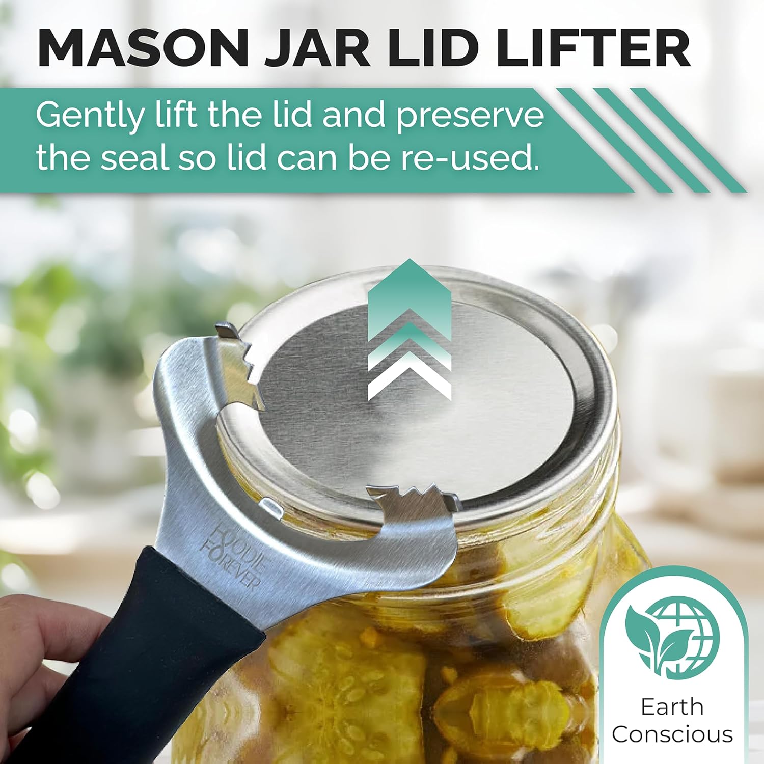 2-in-1 Mason Jar Opener with Preserve Lid Function