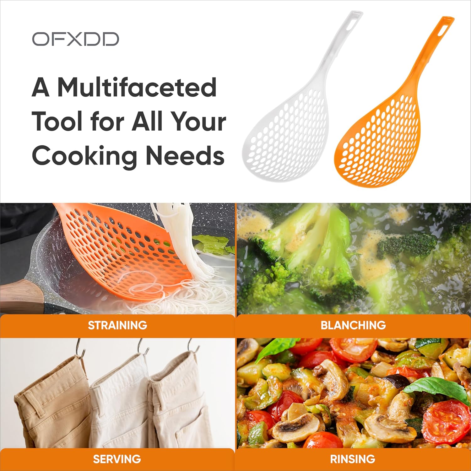Elevate Your Cooking Day with Durable Skimmer Spoons Set of 2