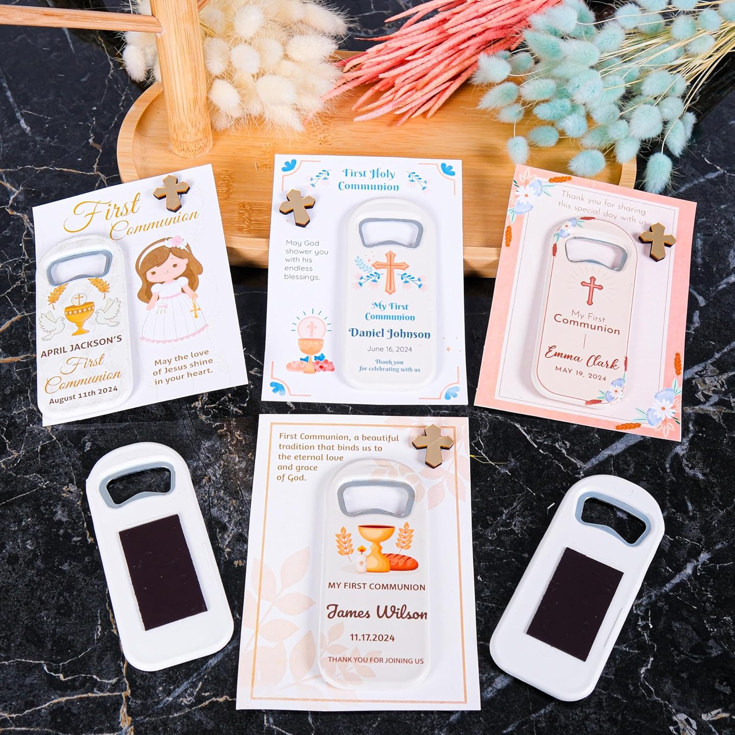 10-Pack Baptism Favors for Girls