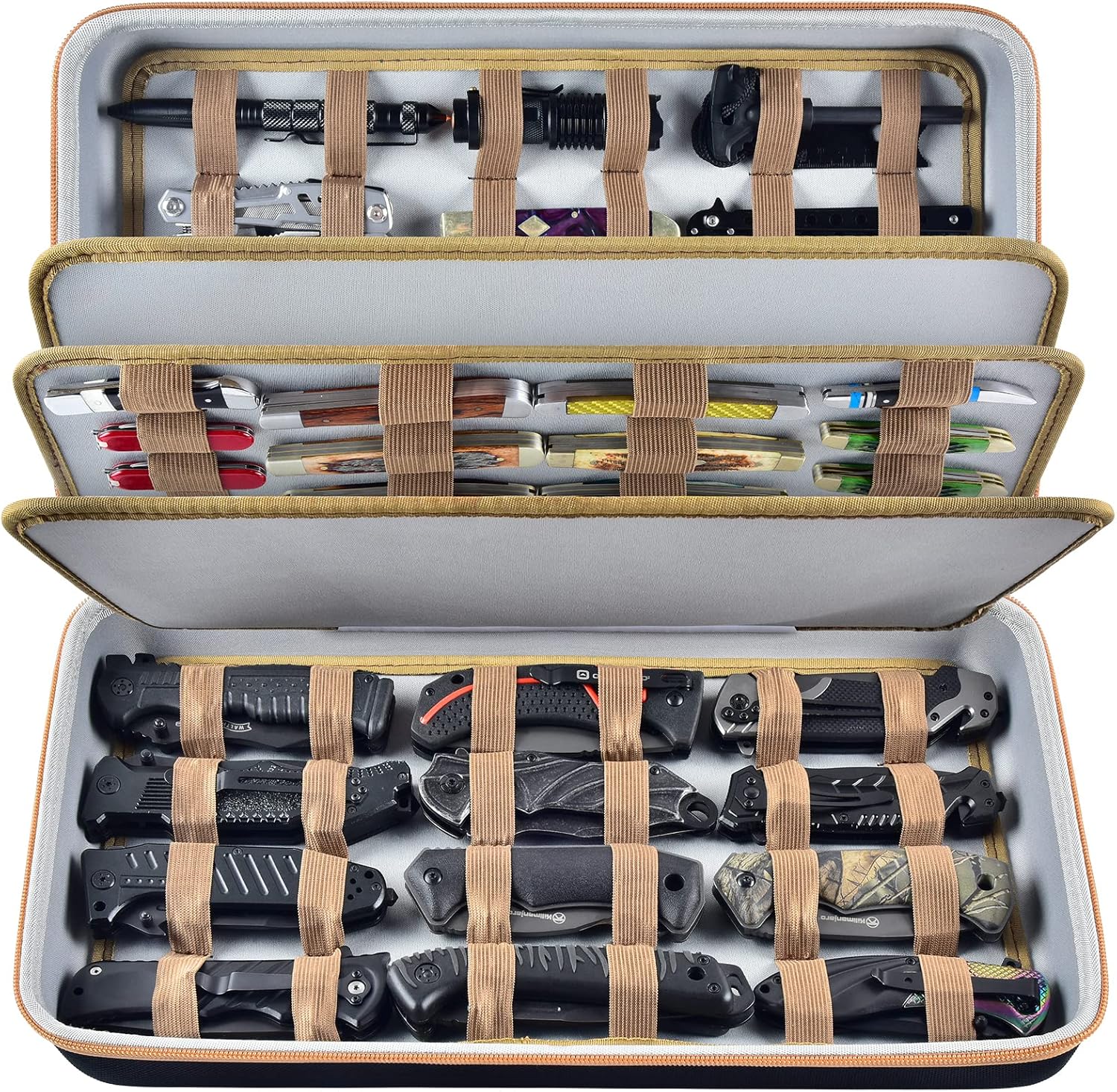 Boobowl Butterfly Knife Display Case for Pocket Knives