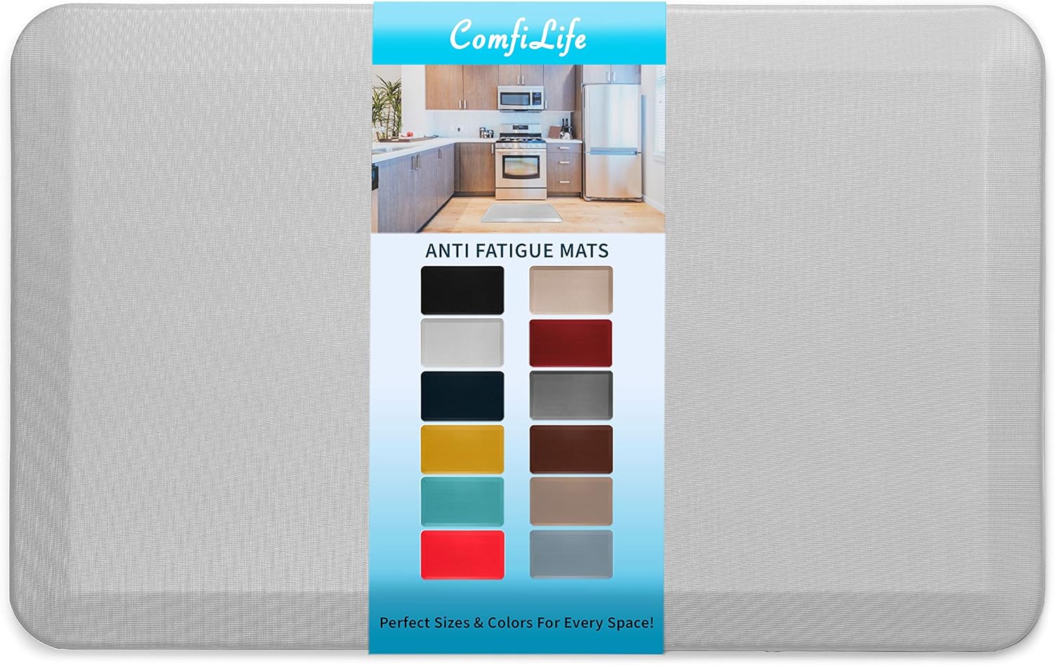 ComfiLife Anti Fatigue Mat 34 Inch Thick Durable Kitchen Office Mat