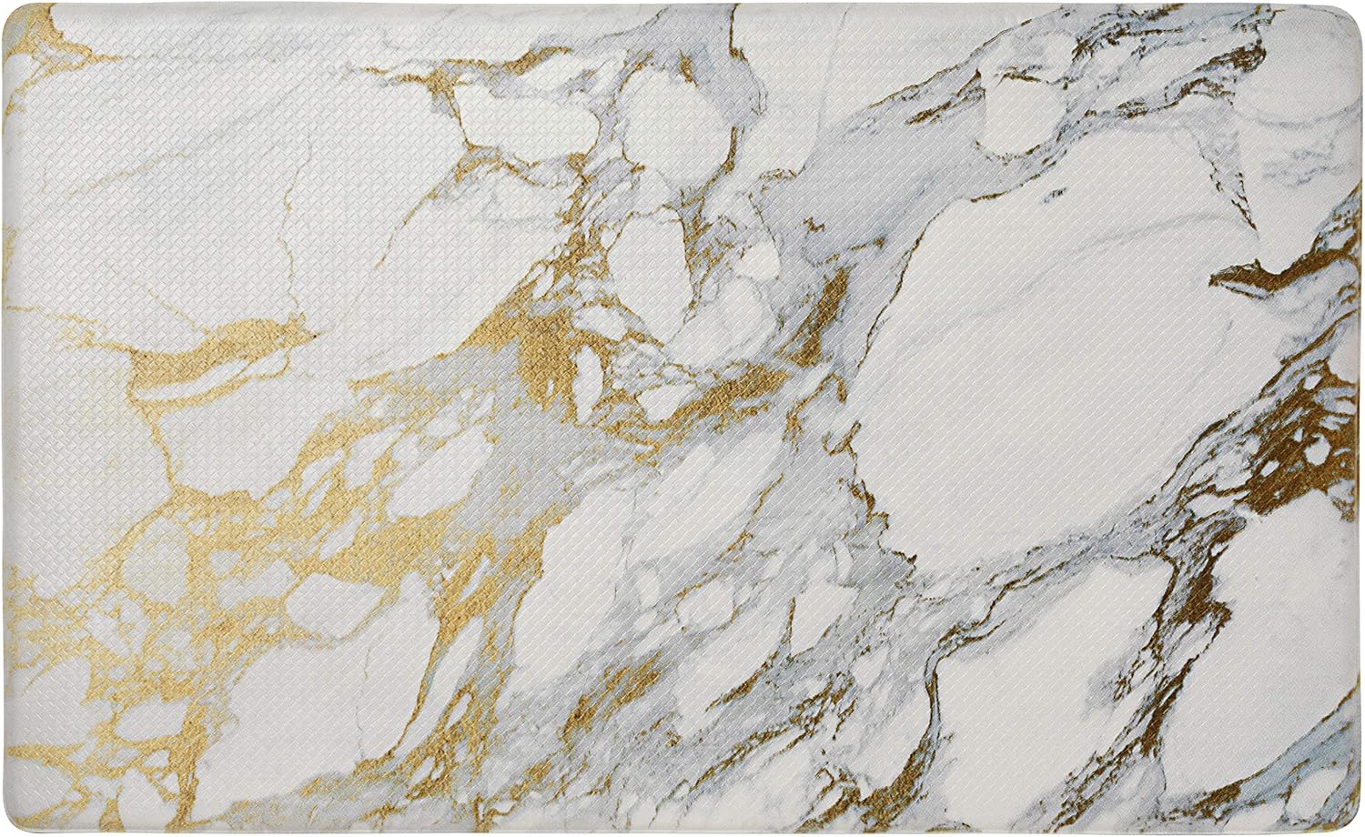SoHome Cozy Anti-Fatigue Kitchen Mat Marble Gold Non-Slip Stain-Resistant