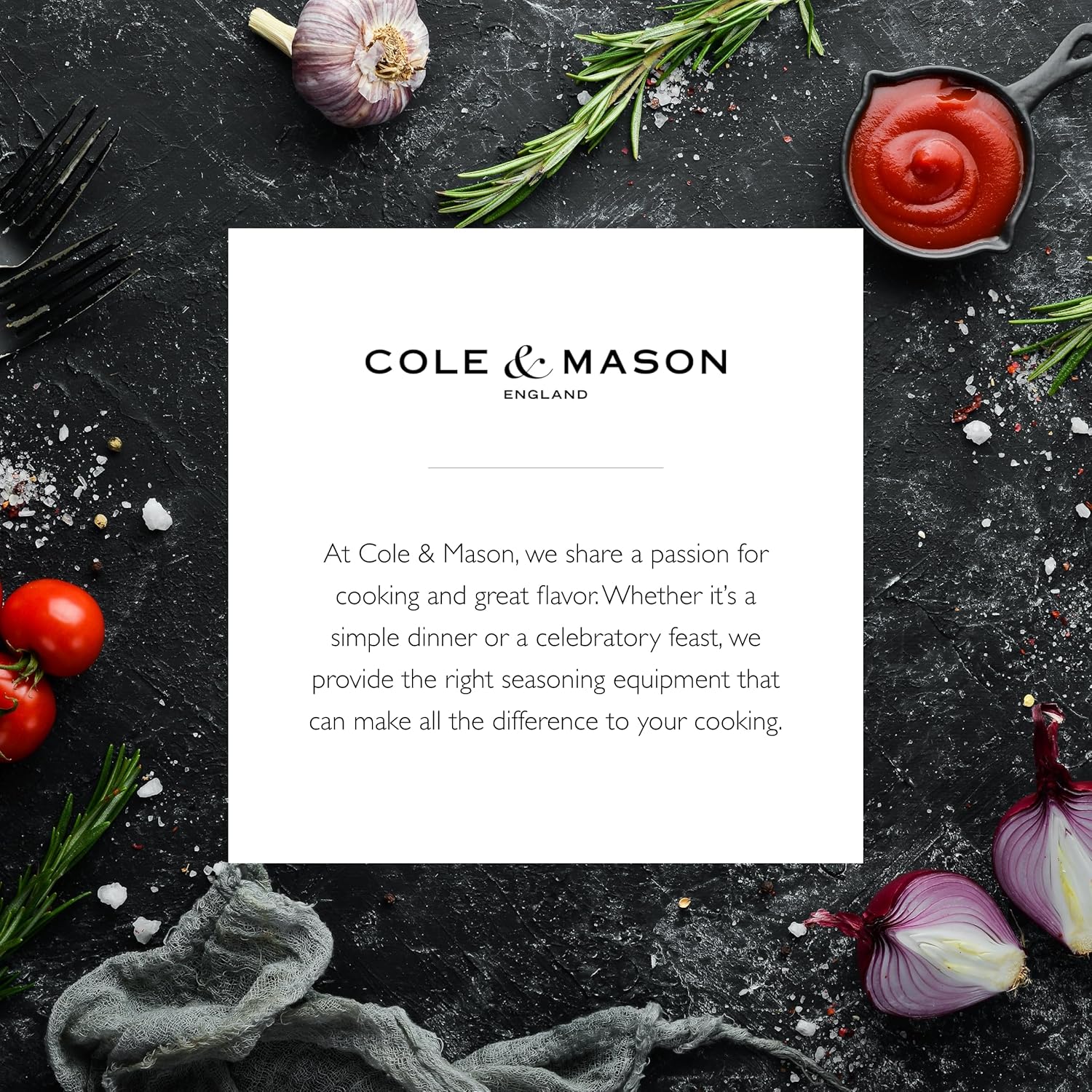 Cole Mason Derwent grinder set - Precision sea salt and black pepper mills