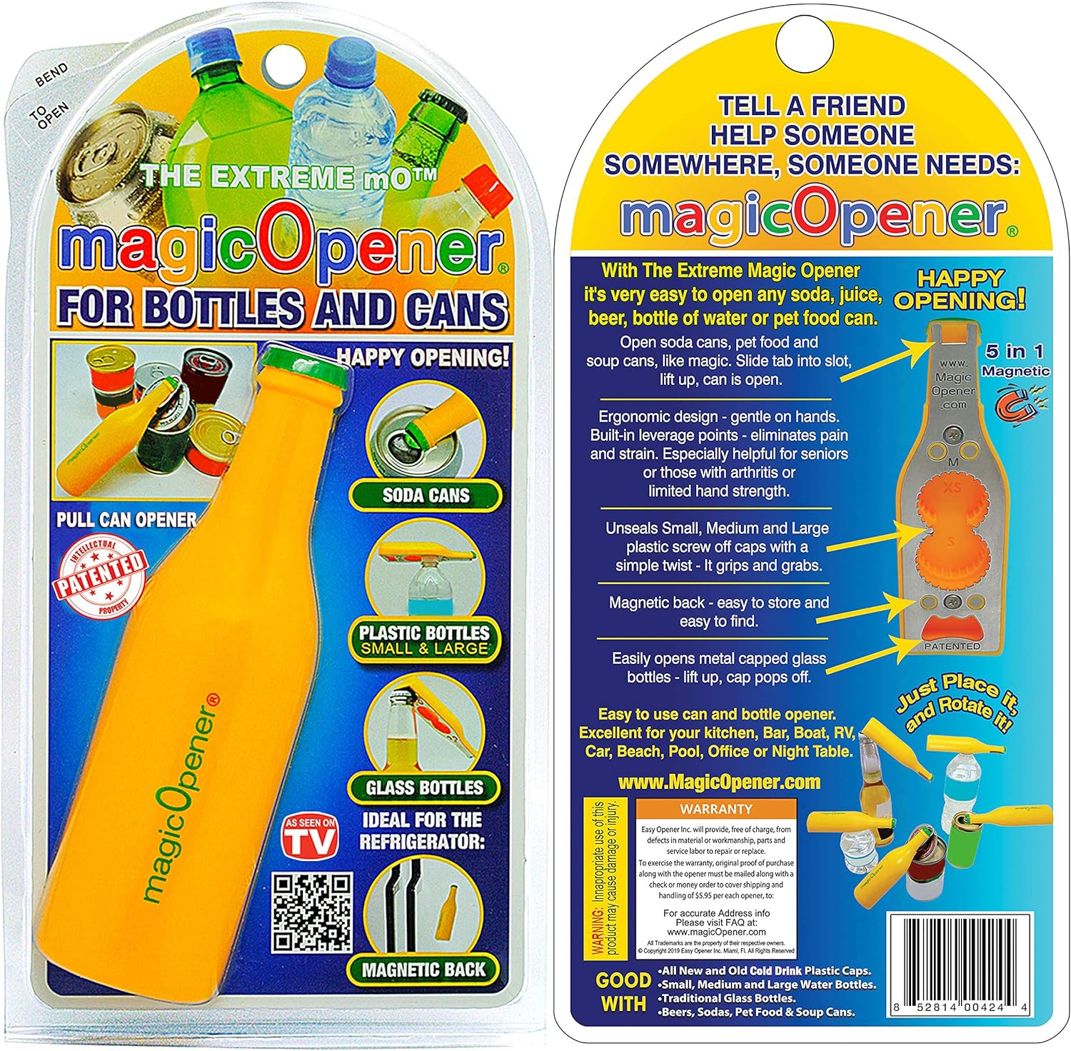 Bottle Opener for Seniors Open Cans Bottles in Seconds